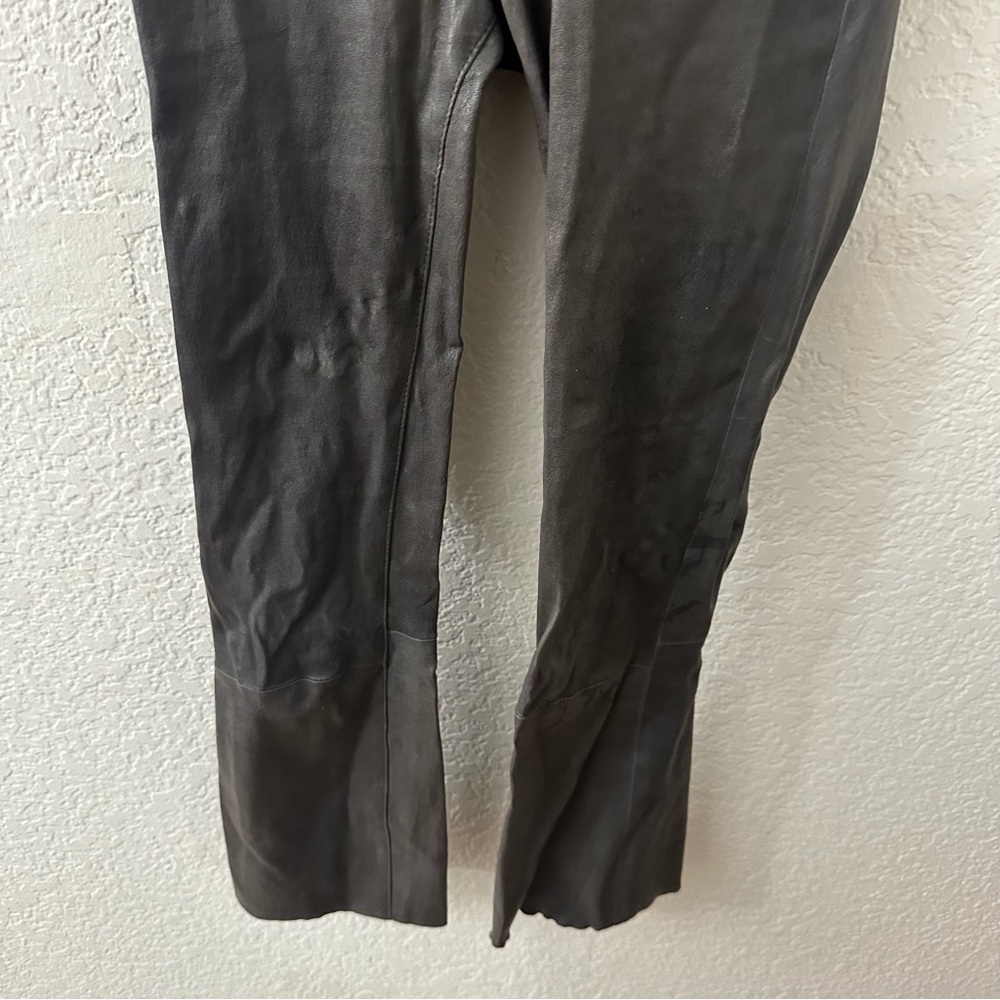 SPRWMN LEATHER CROP FLARE Pants size xs - Picture 5 of 9